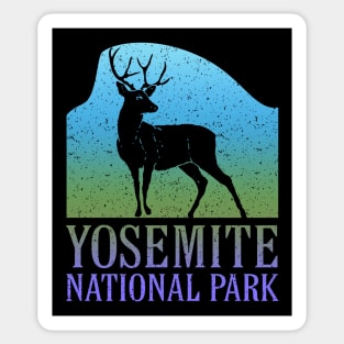 Yosemite National Park Half Dome Deer California Souvenir Travel Sticker
